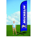 15ft Banner Flag with X Stand-single